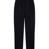 Pantaloni con risvolto e pieghe in nero Maxmara - donna 