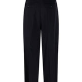 Pantaloni con risvolto e pieghe in nero Maxmara - donna 