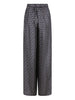 Maxmara blue graphic print viscose trousers - women