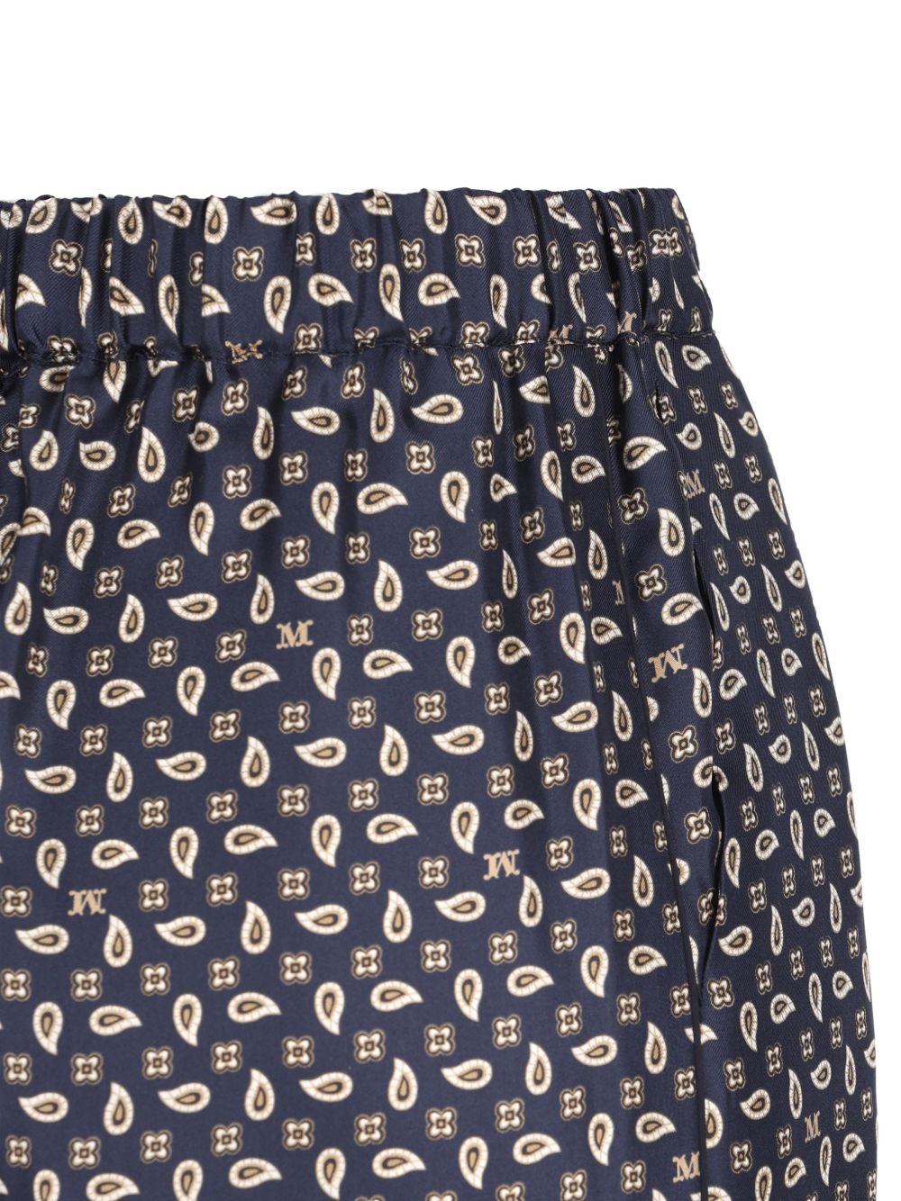 Pantaloni vischio con stampa grafica in blu Maxmara - donna 
