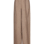 Pantaloni elasticizzati con fantasia in marrone Maxmara - donna 