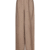 Pantaloni elasticizzati con fantasia in marrone Maxmara - donna 