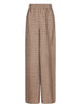 Women's Maxmara brown patterned stretch trousers
