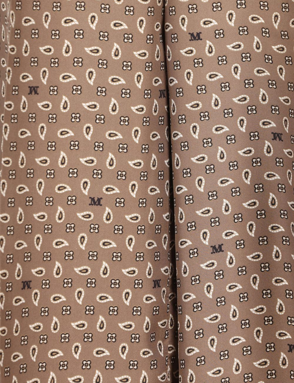 Pantaloni elasticizzati con fantasia in marrone Maxmara - donna 