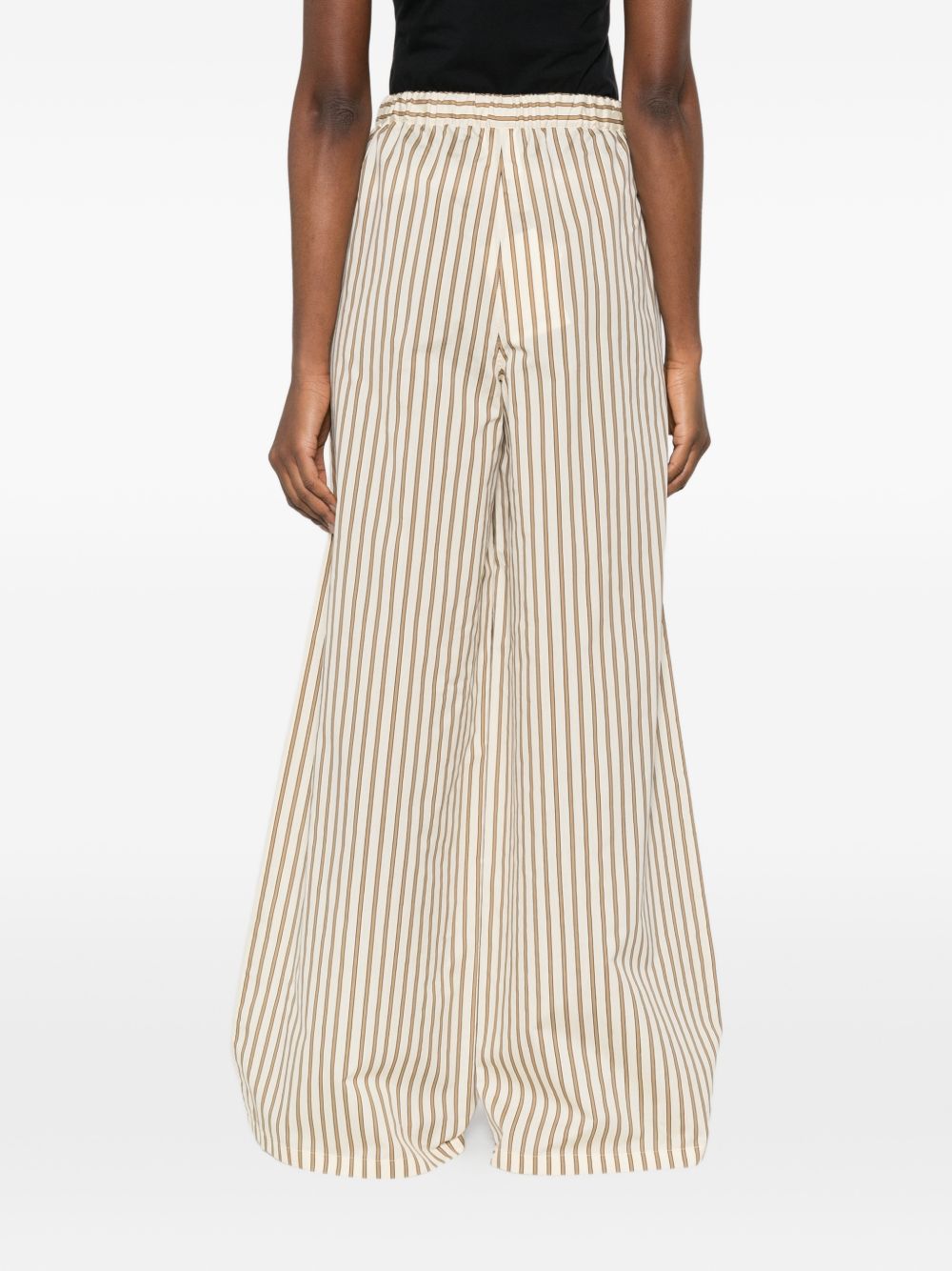 Pantaloni Ordine a righe in marrone Maxmara - donna 