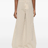 Pantaloni Ordine a righe in marrone Maxmara - donna 