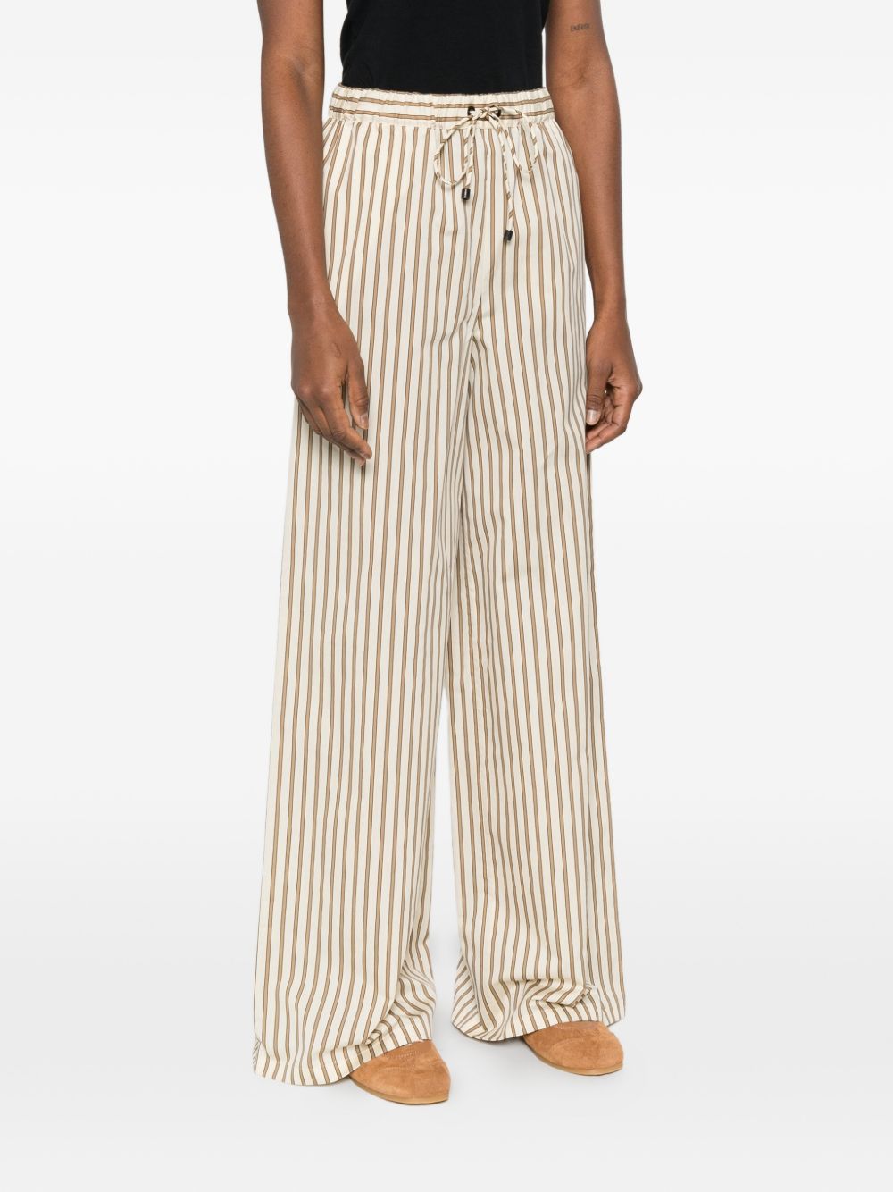 Pantaloni Ordine a righe in marrone Maxmara - donna 