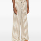 Pantaloni Ordine a righe in marrone Maxmara - donna 