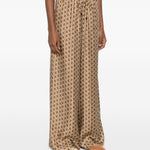 Pantaloni Clarino a gamba ampia in marrone Maxmara - donna 