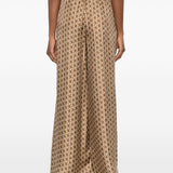 Pantaloni Clarino a gamba ampia in marrone Maxmara - donna 