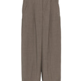 Pantaloni gessati in lana in marrone Maxmara - donna 