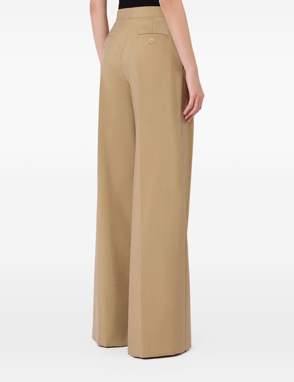 Pantaloni a gamba larga in marrone Maxmara - donna 