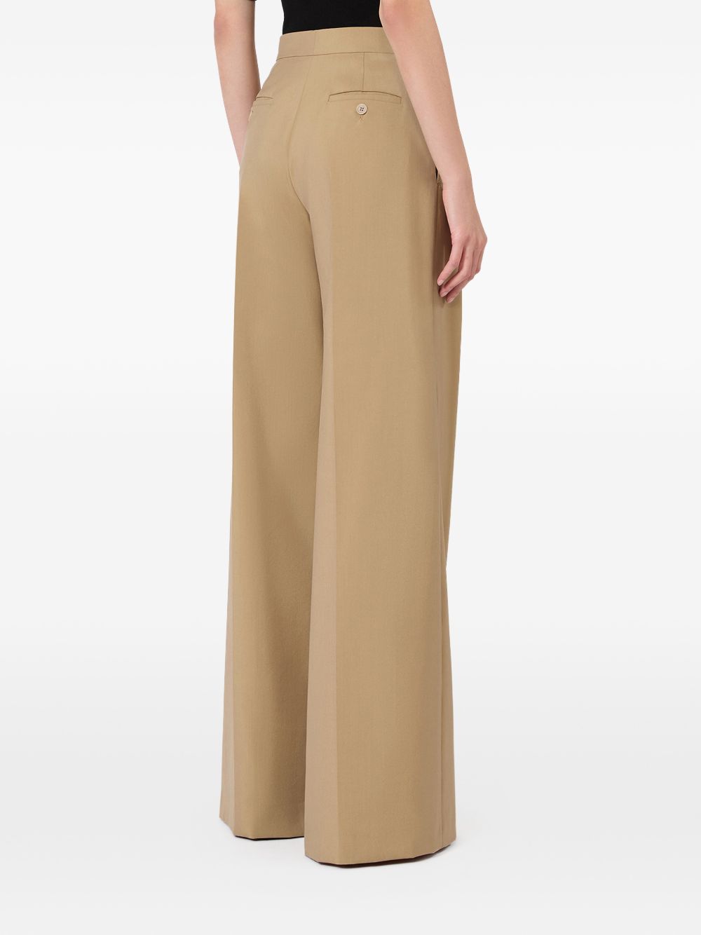 Pantaloni a gamba larga in marrone Maxmara - donna 