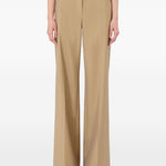 Pantaloni a gamba larga in marrone Maxmara - donna 
