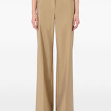 Pantaloni a gamba larga in marrone Maxmara - donna 