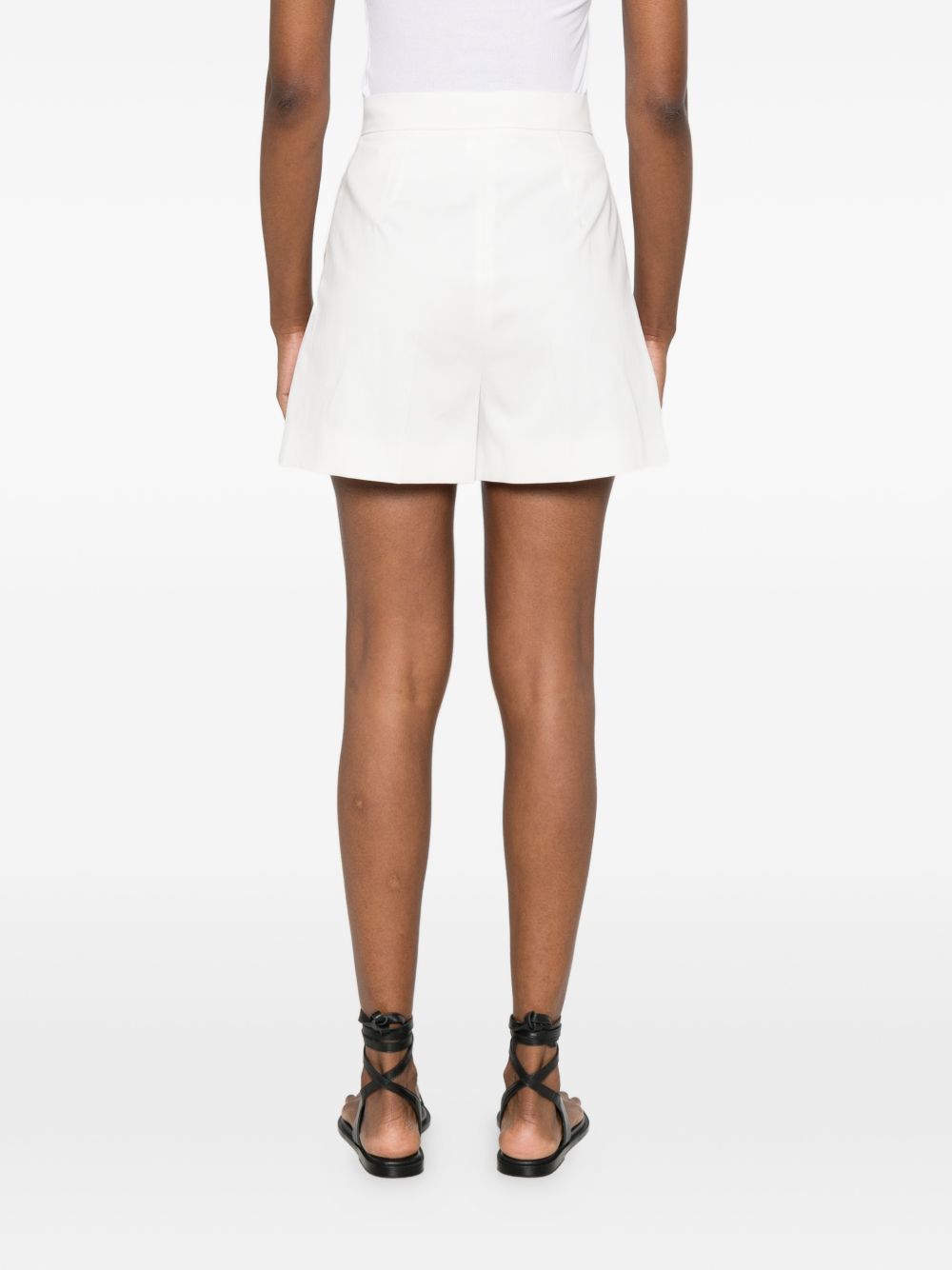 Shorts con pieghe in bianco Maxmara - donna 