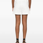 Shorts con pieghe in bianco Maxmara - donna 