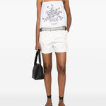 Shorts con pieghe in bianco Maxmara - donna 