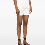 Shorts con pieghe in bianco Maxmara - donna 
