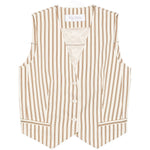Gilet Fauno in beige e bianco Max Mara - donna 