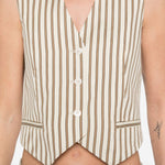 Gilet Fauno in beige e bianco Max Mara - donna 