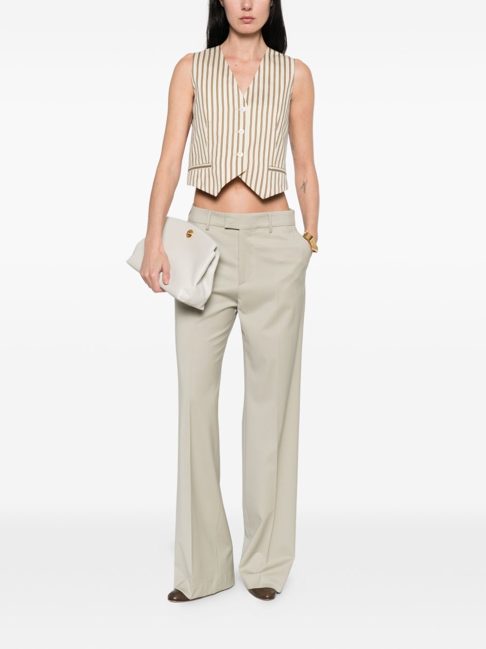 Gilet Fauno in beige e bianco Max Mara - donna 