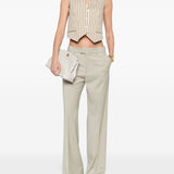 Gilet Fauno in beige e bianco Max Mara - donna 