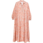 Abito maxi con stampa floreale pecora in rosa Maxmara - donna 