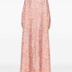 Abito maxi con stampa floreale pecora in rosa Maxmara - donna 