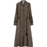 Abito midi Giara con stampa in nero Max Mara - donna 
