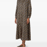Abito midi Giara con stampa in nero Max Mara - donna 
