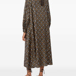 Abito midi Giara con stampa in nero Max Mara - donna 