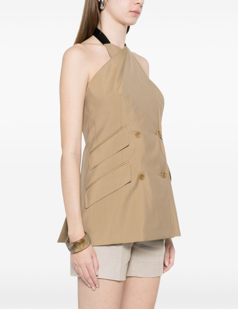 Gilet doppio petto nuraghe in beige Maxmara - donna 