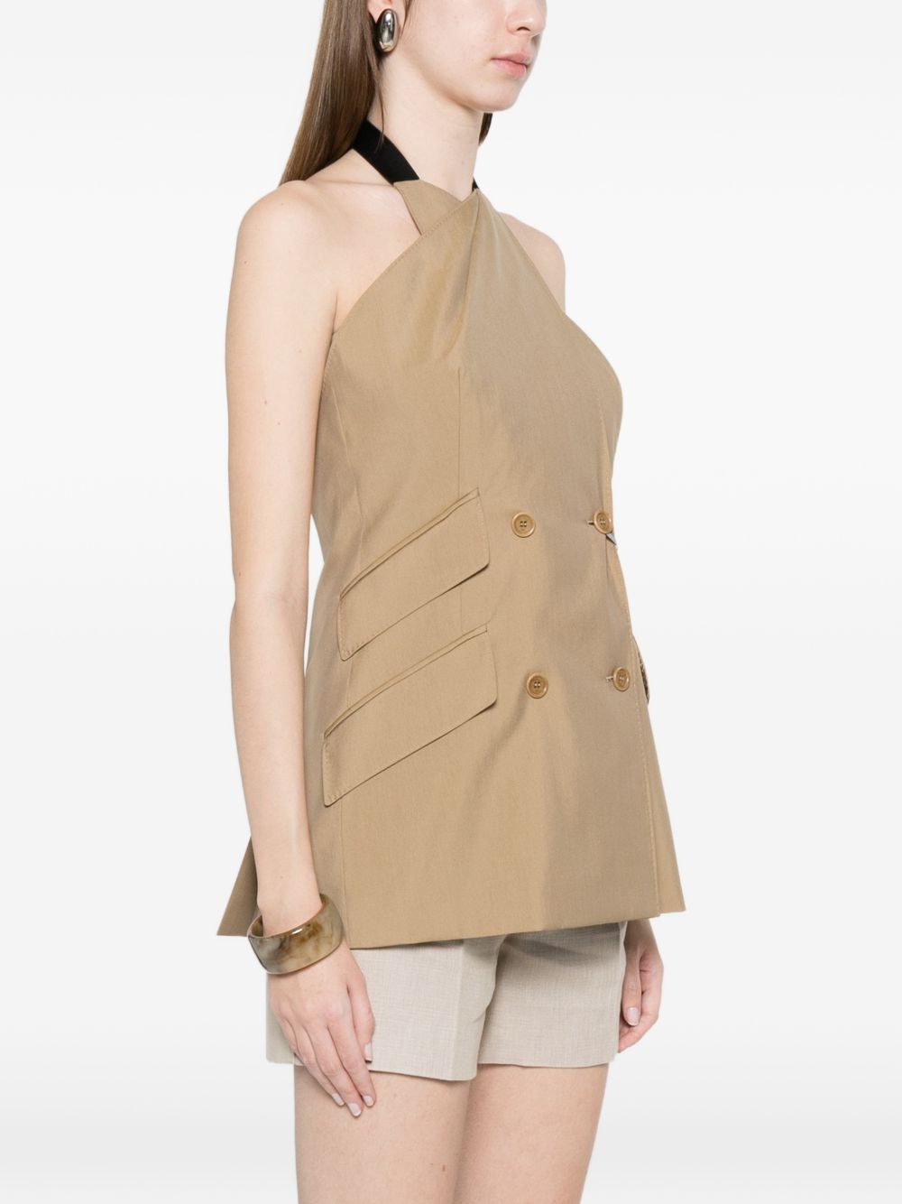 Gilet doppio petto nuraghe in beige Maxmara - donna 