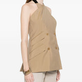 Gilet doppio petto nuraghe in beige Maxmara - donna 