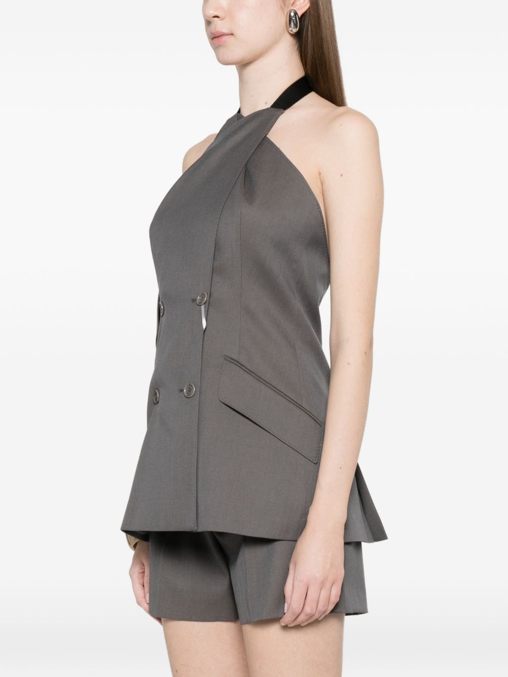 Gilet doppio petto cali  in grigio Maxmara - donna 
