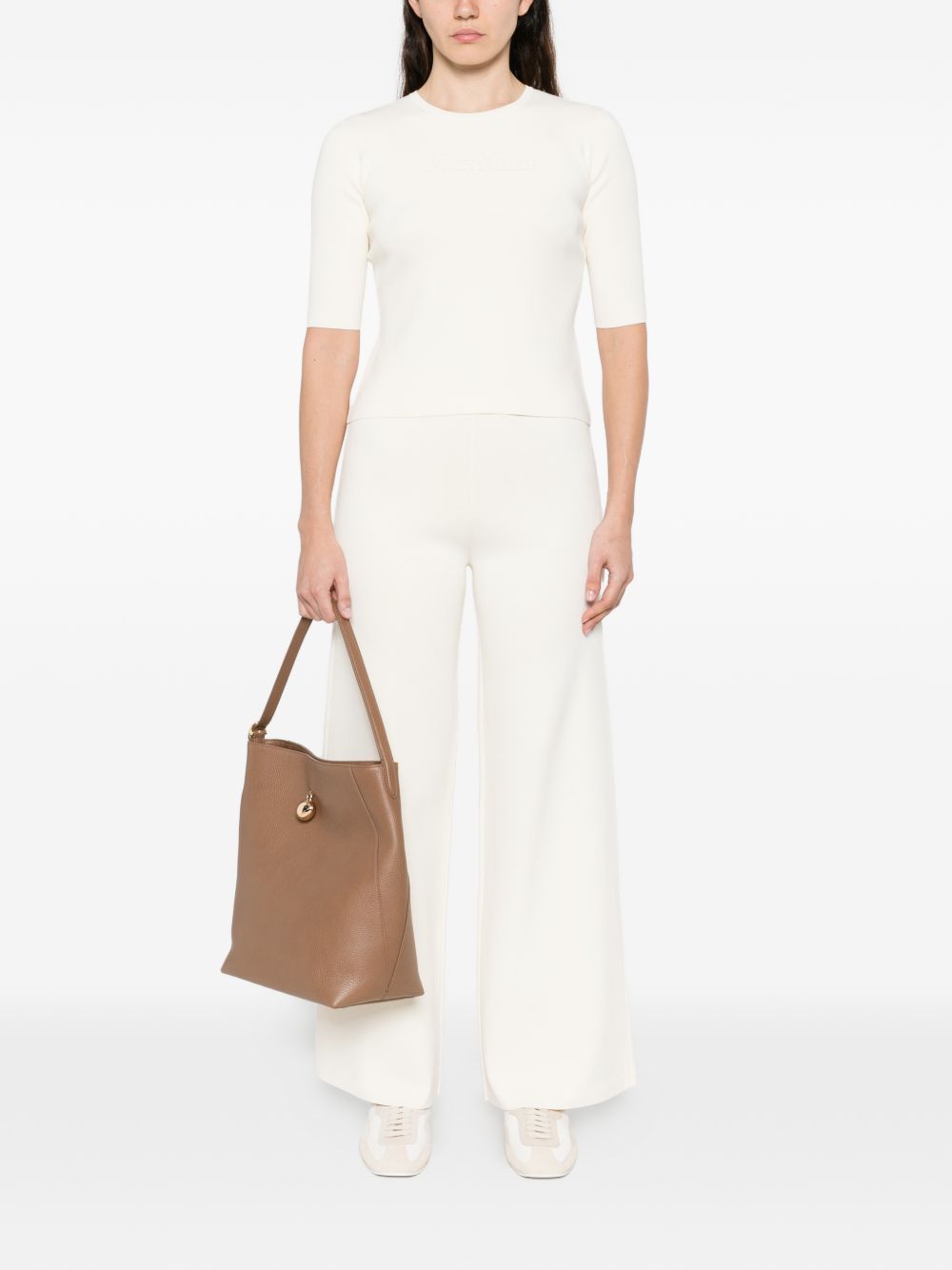 Pantaloni palazzo a gamba larga in bianco Maxmara - donna 