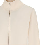Cardigan con zip formato in bianco Maxmara - donna 