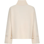 Cardigan con zip formato in bianco Maxmara - donna 
