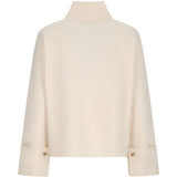 Cardigan con zip formato in bianco Maxmara - donna 