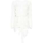 Cardigan a portafoglio Gelo in cotone in bianco Maxmara - donna 