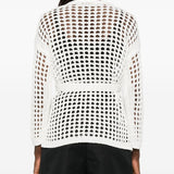 Cardigan a portafoglio Gelo in cotone in bianco Maxmara - donna 