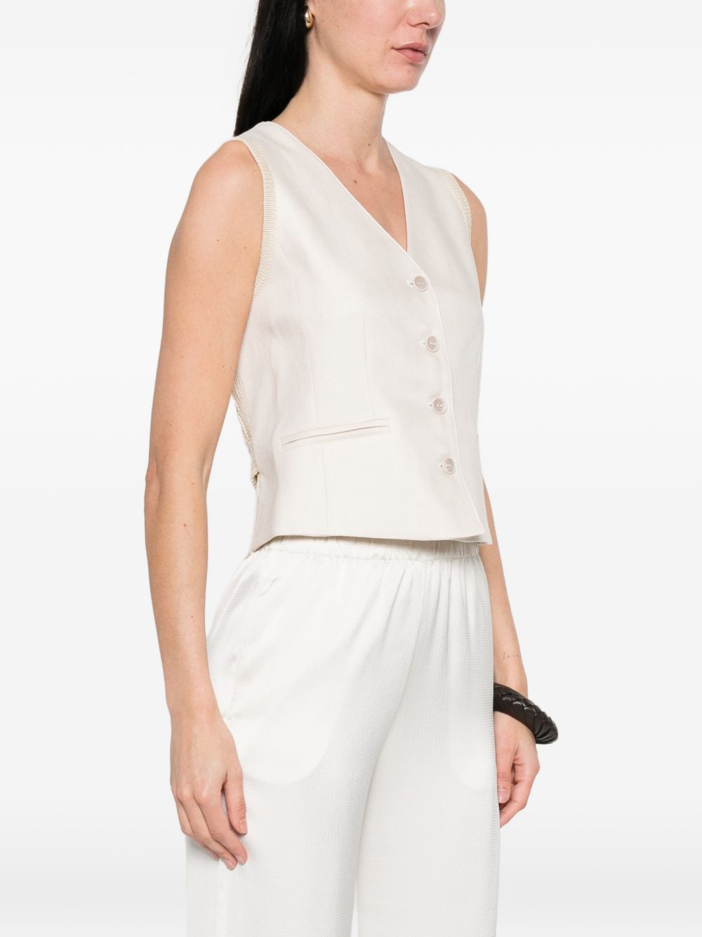 Gilet Calibri in bianco Max Mara - donna 
