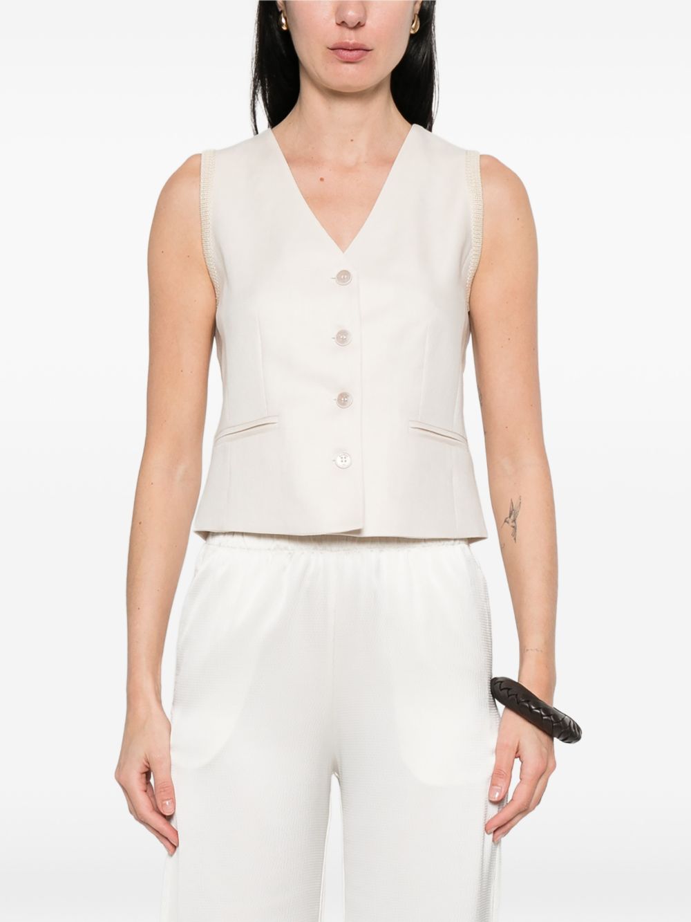 Gilet Calibri in bianco Max Mara - donna 