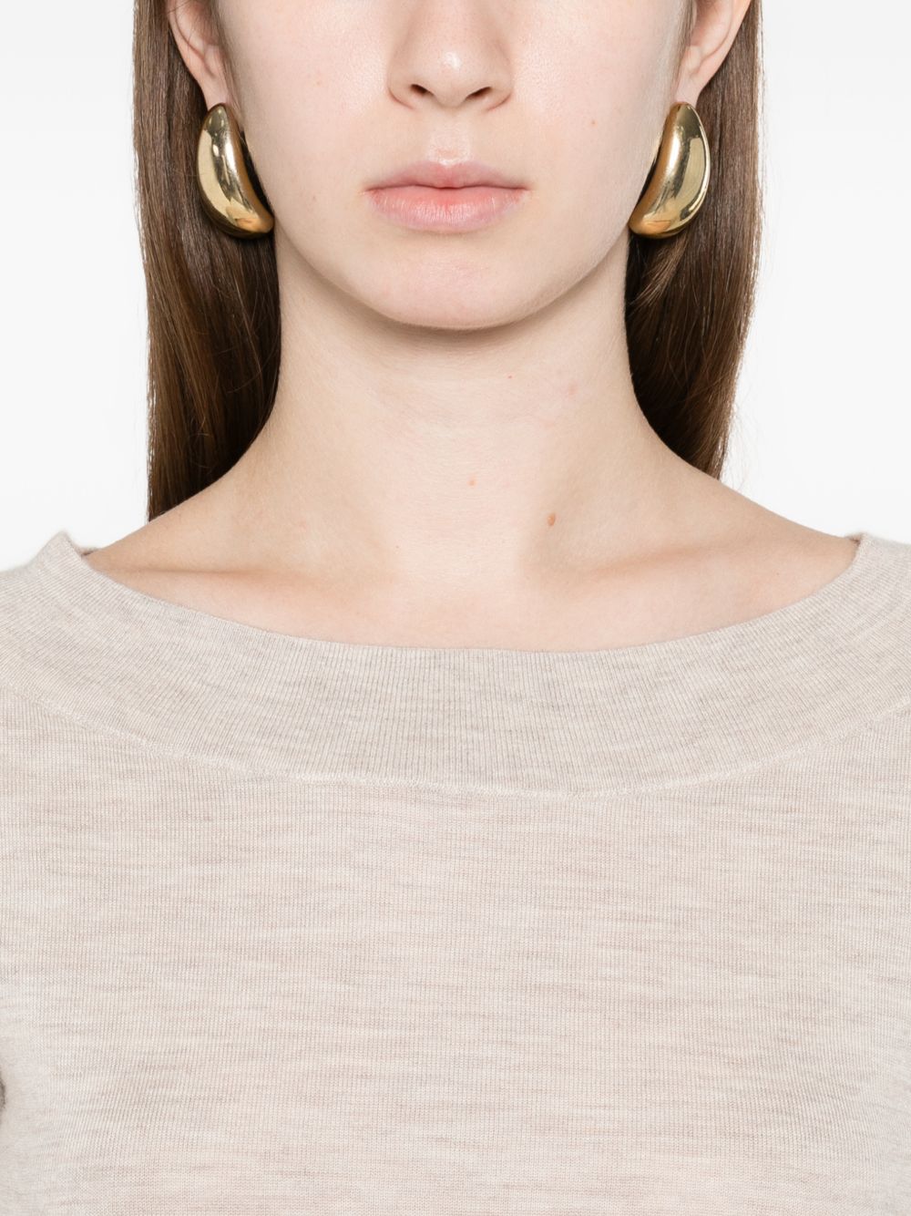 Maglione con spalle scoperte faretra in beige Maxmara - donna 
