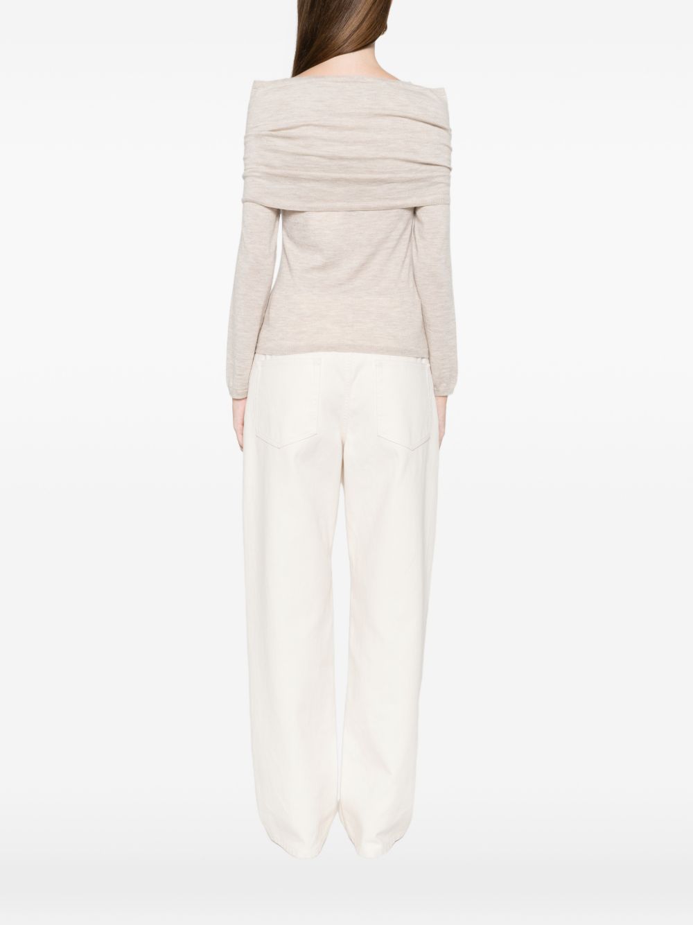 Maglione con spalle scoperte faretra in beige Maxmara - donna 