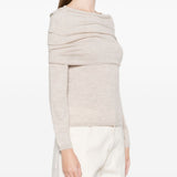 Maglione con spalle scoperte faretra in beige Maxmara - donna 