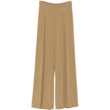Pantaloni con pieghe bermuda in beige Maxmara - donna 