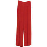Pantaloni con pieghe bermuda in rosso Maxmara - donna 