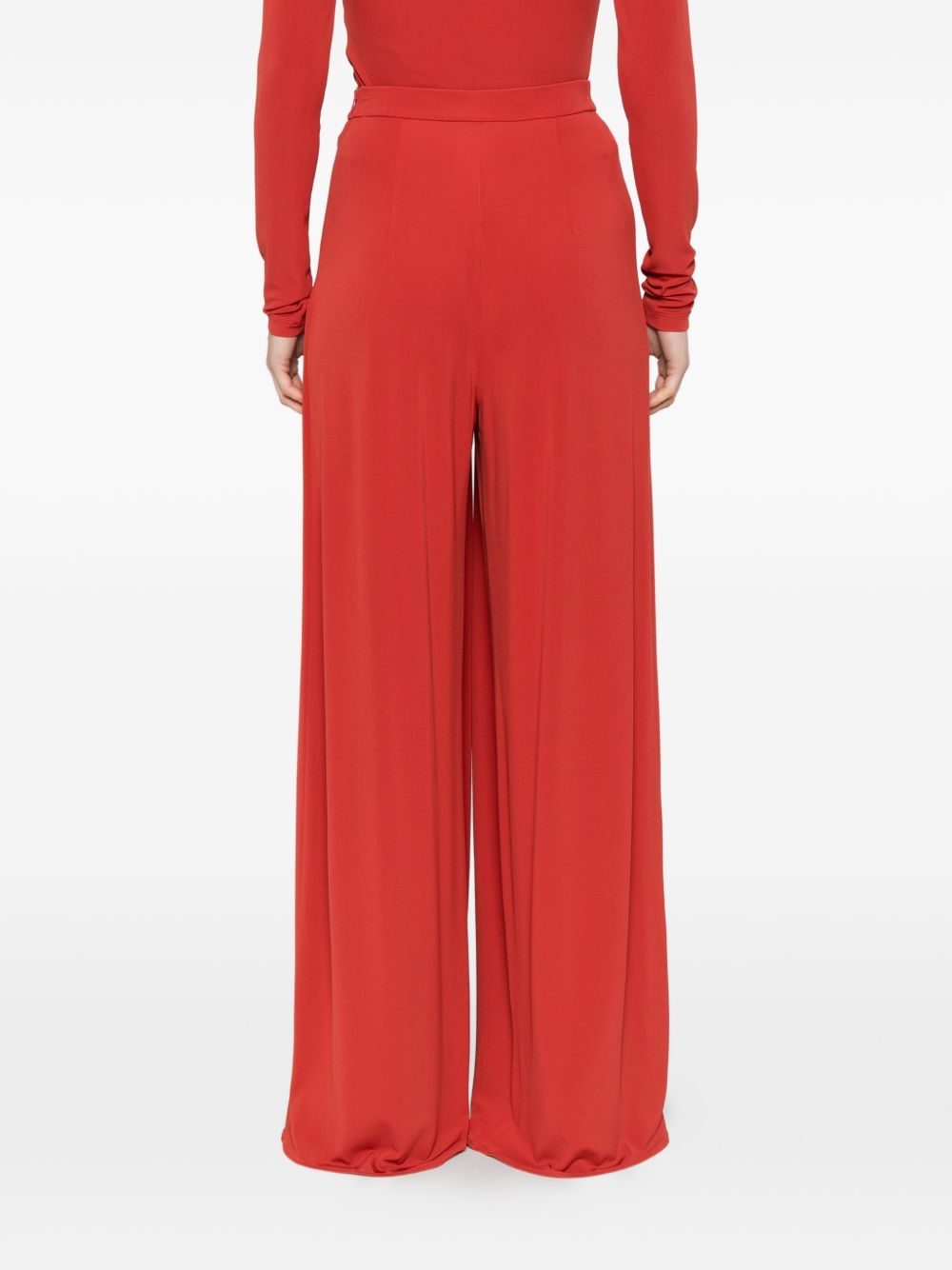 Pantaloni con pieghe bermuda in rosso Maxmara - donna 